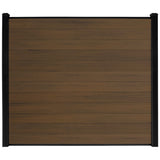 Composite Fence Series 6 ft. x 6 ft. Savannah Brown WPC Brushed Fence Panel