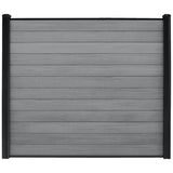 Composite Fence Series Fence Panel, and Rail Kit 6 ft. x 6 ft. Harrow Grey