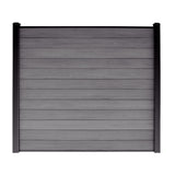 Composite Fence Series 6 ft. x 6 ft. Manhattan Gray WPC Brushed Fence Panel