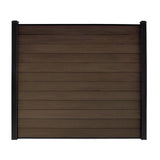 Composite Fence Series 3.15 in. x 3.15 in. x 9.84 in. Black Metal Ground Contact Fence Base