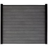 Composite Fence Series 0.81 in. x 0.98 in. x 6 ft. Black Aluminum Top Bottom Fence Rail