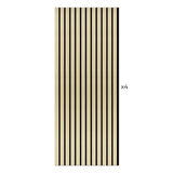 Laminate Slat Acoustic Wall Panels (4-Pack) Cartier 18.90-inch x 46.85-inch