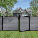 Woodgrain Vinyl Hazy Gray Infill Boards (12-Pack) 6 ft. H x 6 ft. W