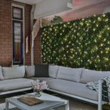 English Boxwood 40 in. x 40 in. Artificial Hedge Panel with Lights (2-Pack)