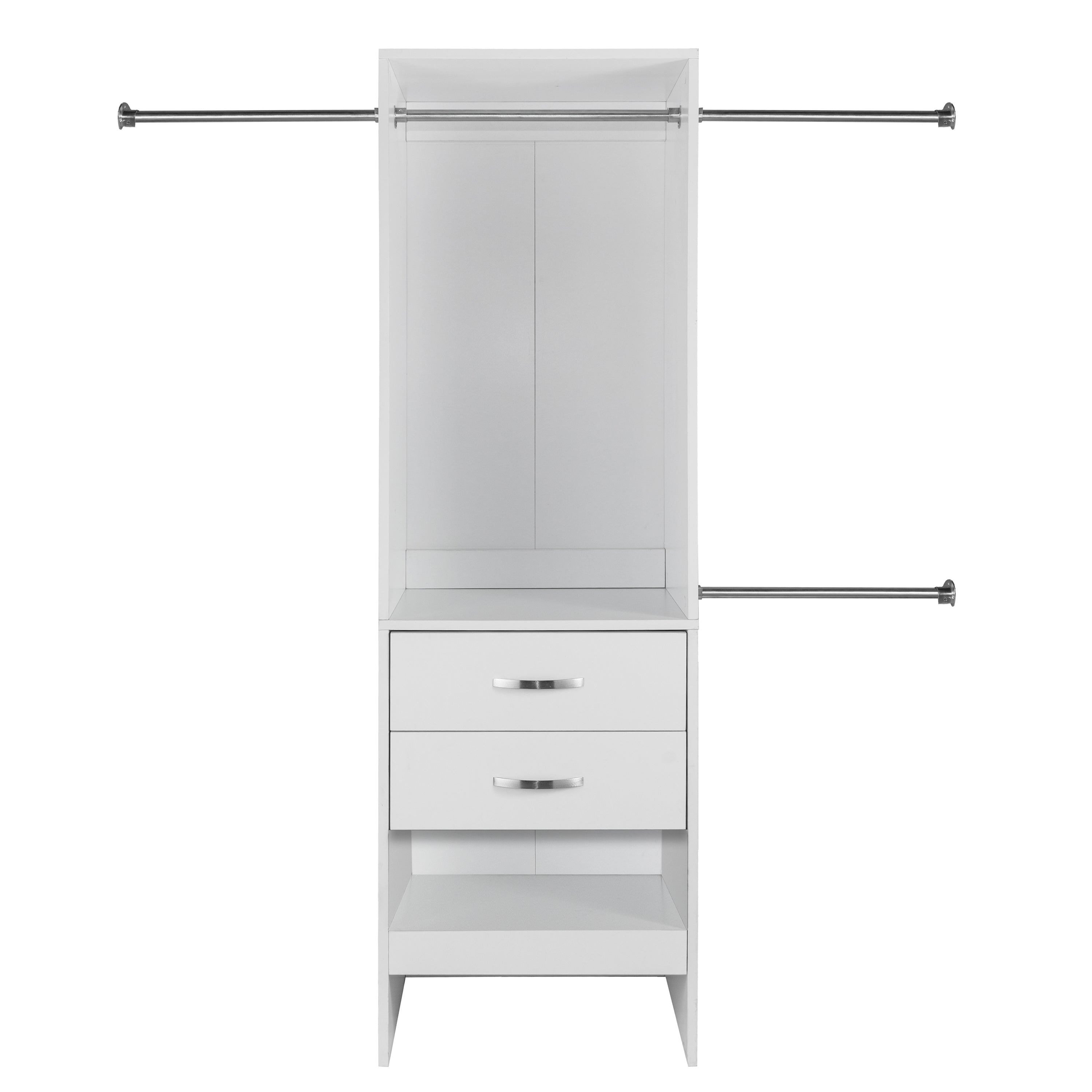 Monaco 72.8 in H x 94-142 in W White Closet Organizer Kit