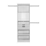 Oslo 78 in H x 97-145 in W White Closet Organizer Kit