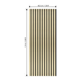 Laminate Slat Acoustic Wall Panels (4-Pack) Cartier 18.90-inch x 46.85-inch
