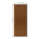 Laminate Slat Acoustic Wall Panels (6-Pack) Hamilton 18.90-inch x 46.85-inch