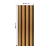 Laminate Slat Acoustic Wall Panels (6-Pack) Yorke 18.90-inch x 46.85-inch