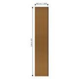 Laminate Slat Acoustic Wall Panels (80-Pack) Yorke 18.90-inch x 96-inch