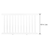 6-feet x 42-inch Vinyl Railing - White