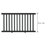 6-feet x 42-inch Vinyl Railing - Black