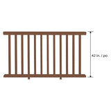 6-feet x 42-inch Vinyl Railing - Brown