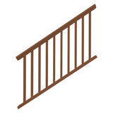 6-feet x 42-inch Vinyl Railing Stair - Brown