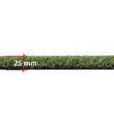 Sage Valley 25 mm 3.74 ft. x 8.66 ft. Precut Green Artificial Grass Mat