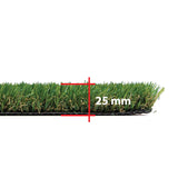 Essex – Césped artificial de 25 mm, 22,5 oz, 2,25 m x 3,56 m