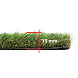 Woodbury – Césped artificial de 35 mm, 35 oz, 1,14 mx 3,51 m