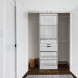Oslo 78 in H x 97-145 in W White Closet Organizer Kit