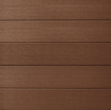 Composite Fence Series 6 ft. x 6 ft. Maple Brown Brushed Fence Panel (12-Pack)