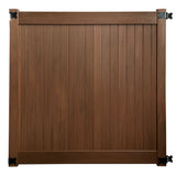 Woodgrain Pre-Assembled Vinyl Hickory Fence Gate 6 ft. W x 6 ft. H