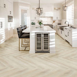 Newcastle Herringbone 4.2+1 mm Rigid Core Vinyl Flooring 5.91 in. W x 36.02 in. L