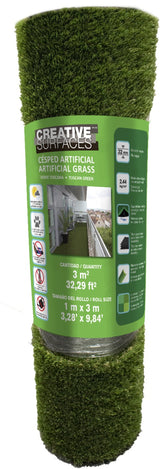 Césped artificial verde toscano 1 x 3 m
