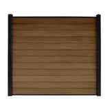 Composite Fence Series 6 ft. x 6 ft. Saddle Brown Co-Extruded Composite Fence Panel (12-Pack)