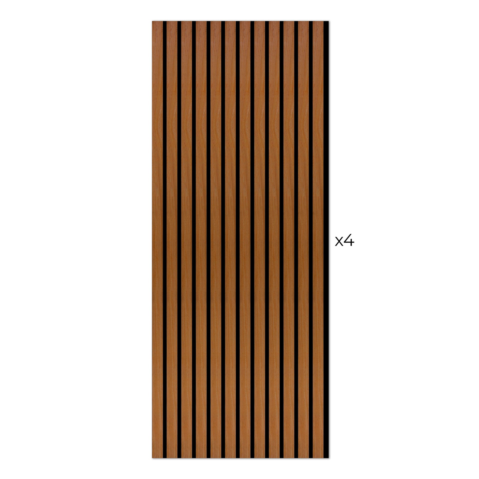 Laminate Slat Acoustic Wall Panels (4-Pack) Hamilton 18.90-inch x