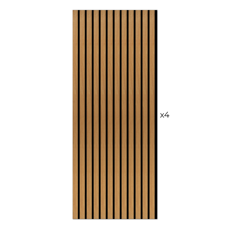 Laminate Slat Acoustic Wall Panels (80-Pack) Yorke 18.90-inch x 96-inch