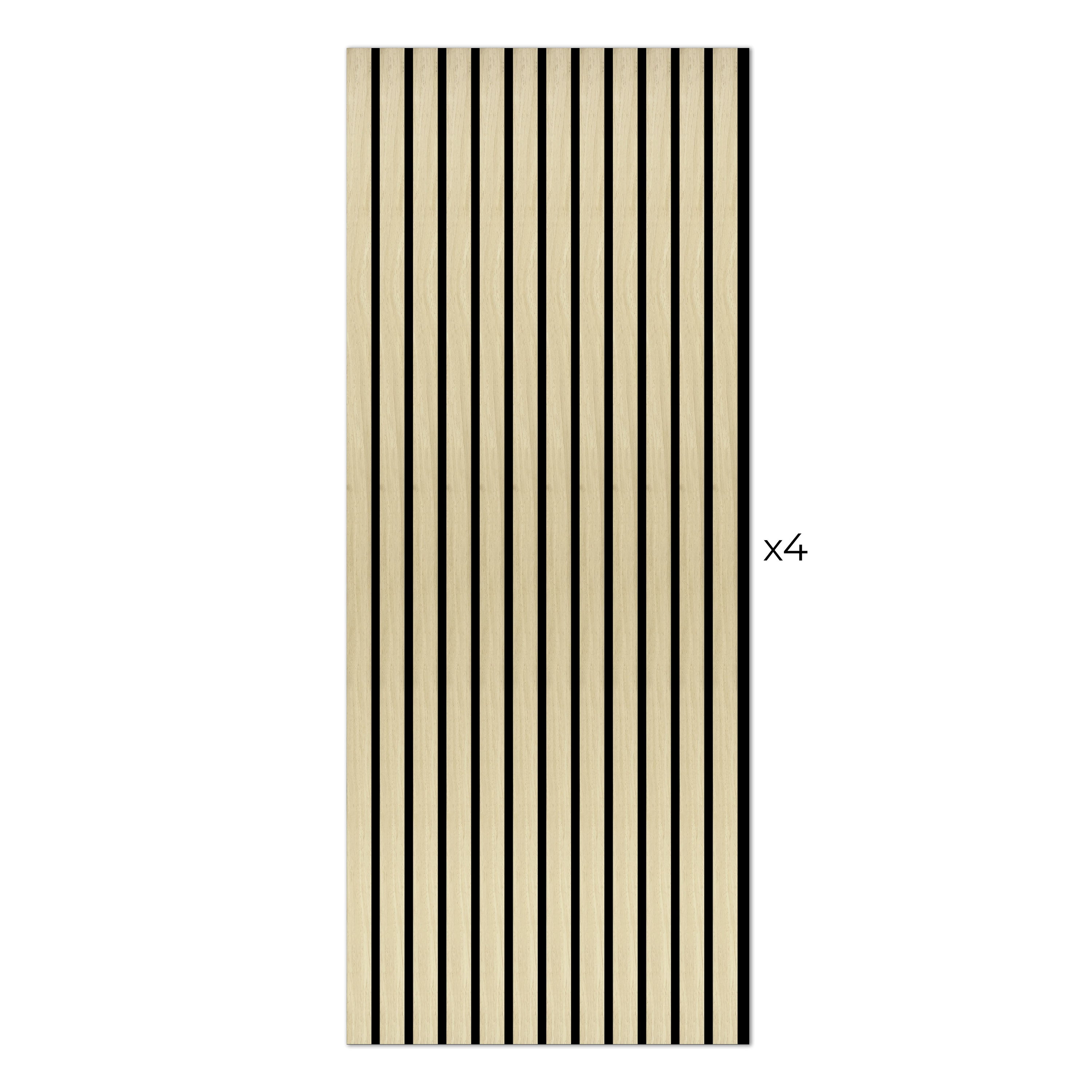 Laminate Slat Acoustic Wall Panels (6-Pack) Cartier 18.90-inch x 46.85 ...