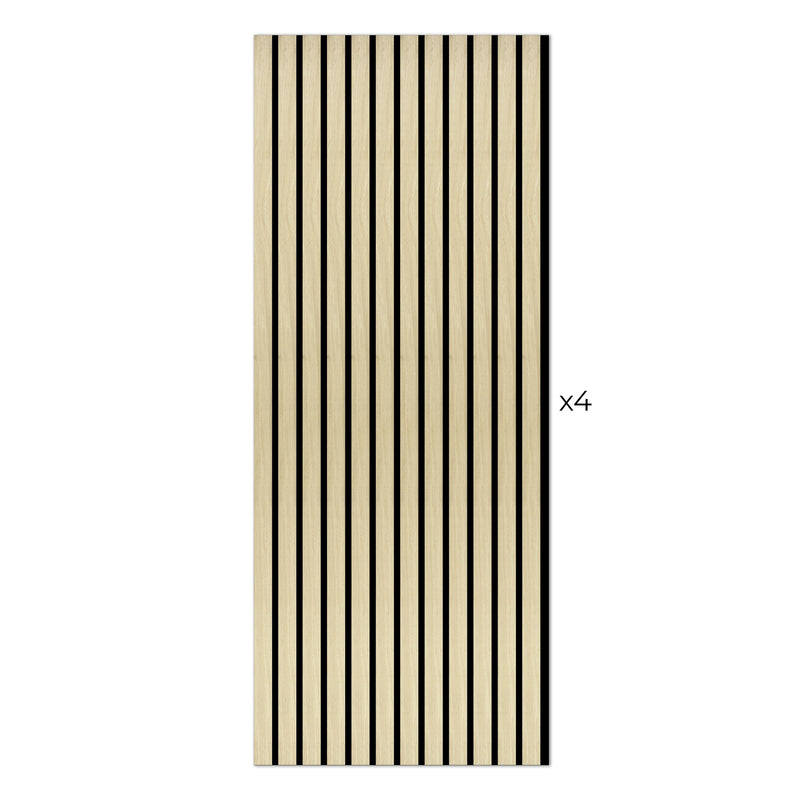 Laminate Slat Acoustic Wall Panels (4-Pack) Cartier 18.90-inch x 46.85-inch