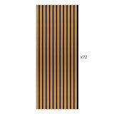 Laminate Slat Acoustic Wall Panels (72-Pack) Yorke 18.90-inch x 46.85-inch