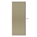 Laminate Slat Acoustic Wall Panels (72-Pack) Cartier 18.90-inch x 46.85-inch