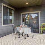 Composite Deck Tile in Star Grey (12 per Case) 1 ft. x 1 ft.