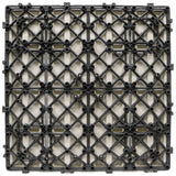 Composite Deck Tile in Star Grey (12 per Case) 1 ft. x 1 ft.