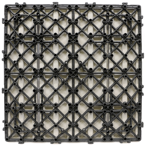 Composite Deck Tile in Star Grey (12 per Case) 1 ft. x 1 ft.