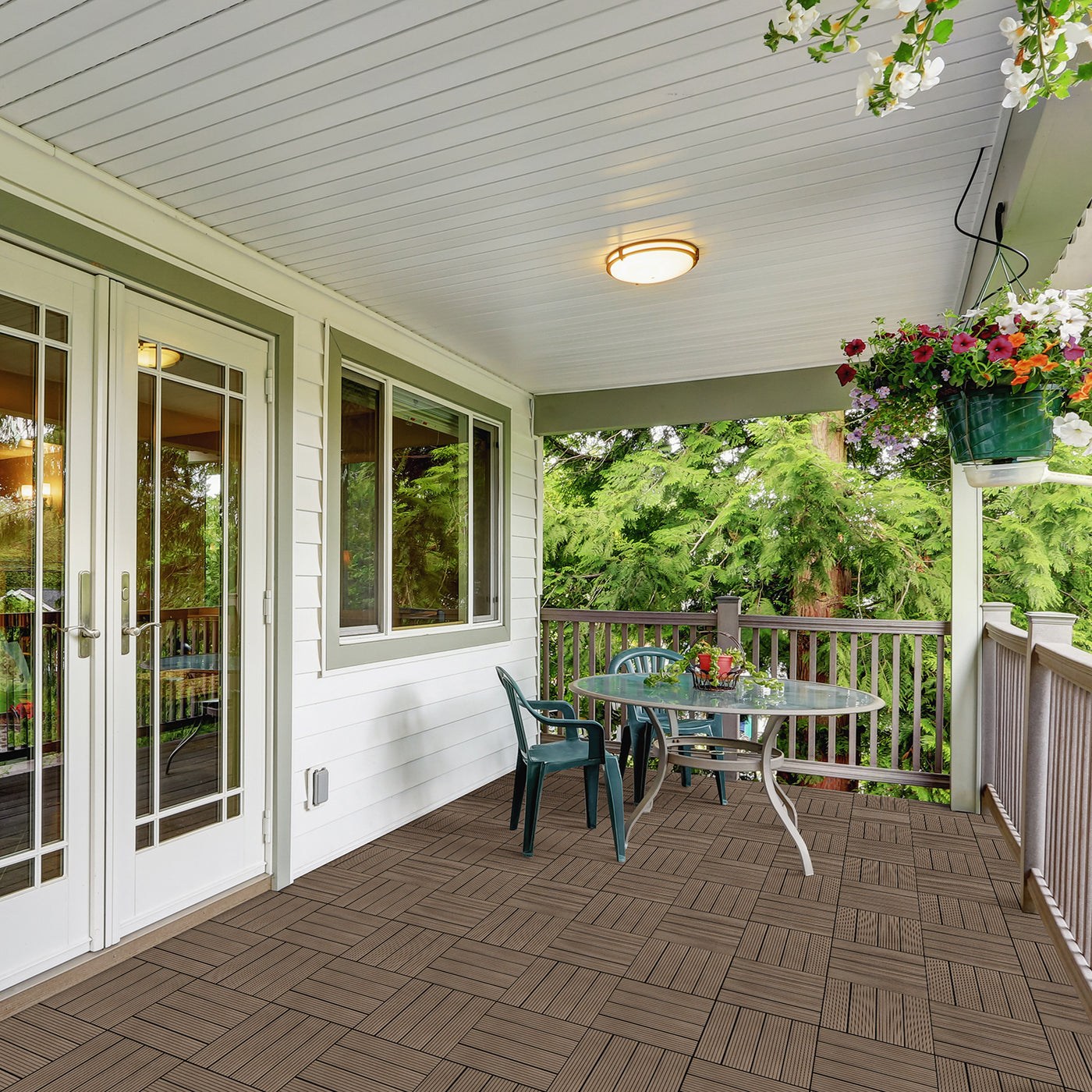 Composite Deck Tile in Cypress (12 per Case) 1 ft. x 1 ft