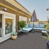 Composite Deck Tiles in Slate (12 per Case) 1 ft. x 1 ft.