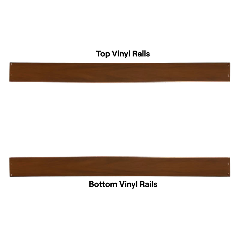 Woodgrain Vinyl Hickory Fence Panel Kit 6 ft. H x 6 ft. W
