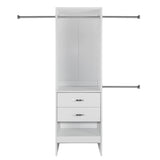 Monaco 72.8 in H x 94-142 in W White Closet Organizer Kit