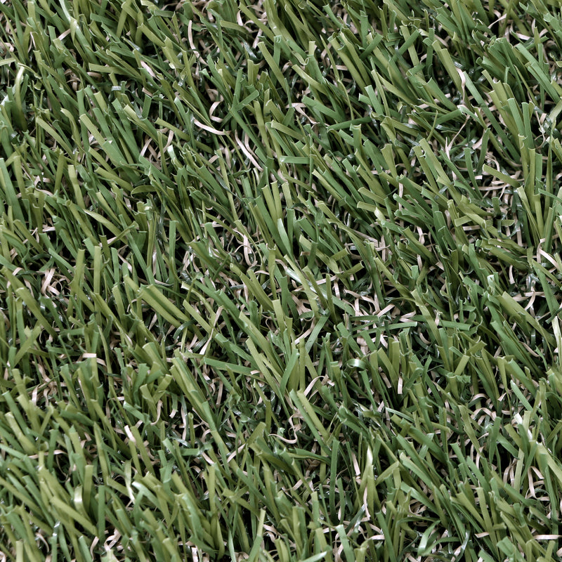Sage Valley 25 mm 3.74 ft. x 8.66 ft. Precut Green Artificial Grass Mat