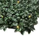 Gardenia 40 in. x 40 in. Artificial Hedge Panels with Lights (2-Pack)