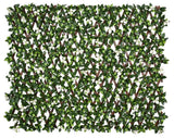 Gardenia with White Removable Flowers 34 in. x 76 in. Expandable Trellis (1-Pack)