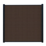 Composite Fence Series 6 ft. x 6 ft. Archer Brown WPC Flutted Boards Fence Panel (12-Pack)