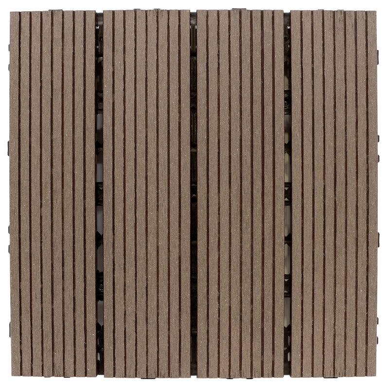 Composite Deck Tile in Cypress (12 per Case) 1 ft. x 1 ft.