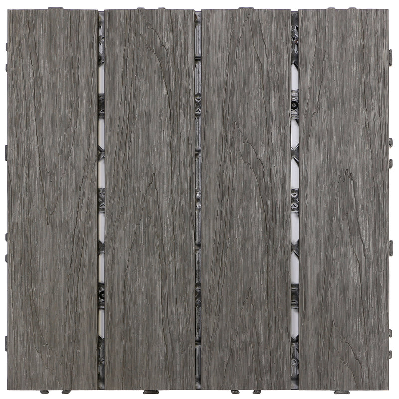 Co-Extruded Deck Tile in Moonlight (12 per Case) 1 ft. x 1 ft.