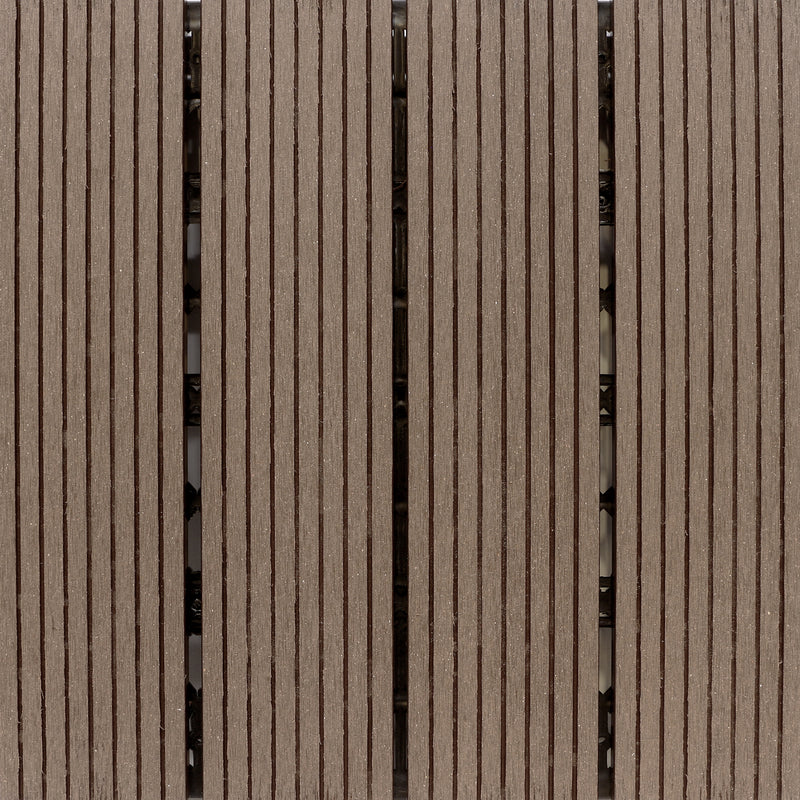 Composite Deck Tile in Cypress (12 per Case) 1 ft. x 1 ft.