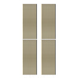 Laminate Slat Acoustic Wall Panels (4-Pack) Cartier 18.90-inch x 46.85-inch