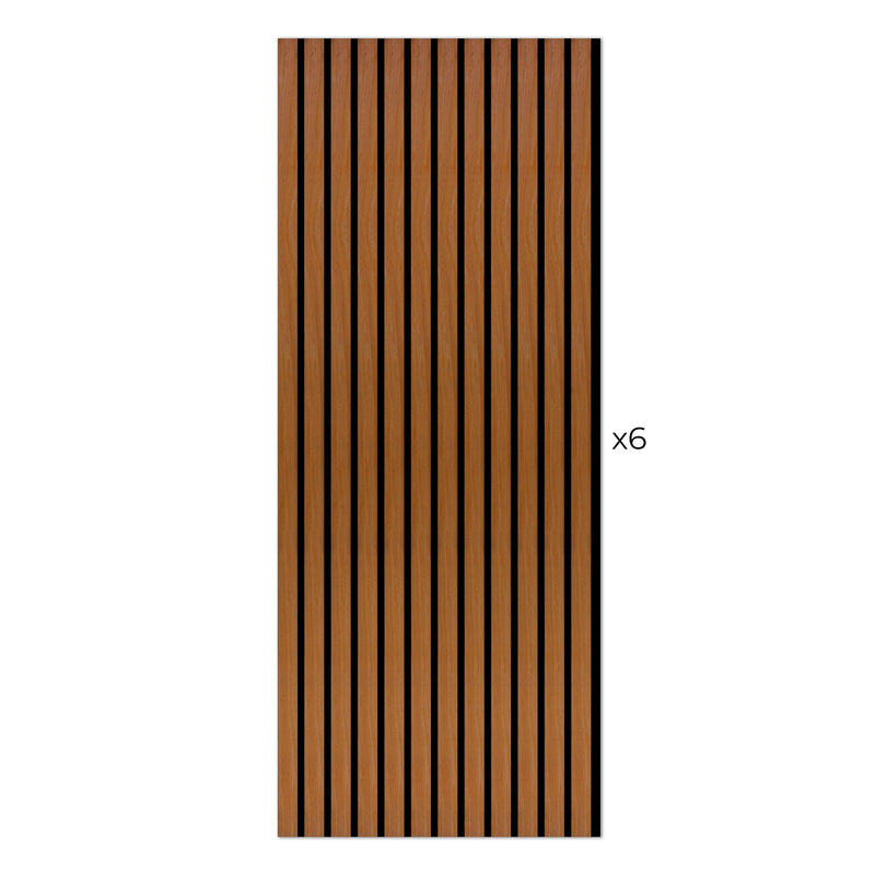 Laminate Slat Acoustic Wall Panels (6-Pack) Hamilton 18.90-inch x 46.85-inch