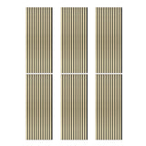 Laminate Slat Acoustic Wall Panels (6-Pack) Cartier 18.90-inch x 46.85-inch
